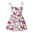 thumbnail image 1 of Girls Dresses Sleeveless Casual Beach Clothes Baby Summer Girls Dresses Kids Strap Toddler Girls Dress&Skirt 3 Years-4 Years, 1 of 2
