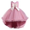thumbnail image 1 of Girls Dresses Summer Dress Summer Sleeveless Bowknot Princess Dress Catwalk Performance Dress Casual Dresses,Size 10 Years-11 Years, 1 of 9