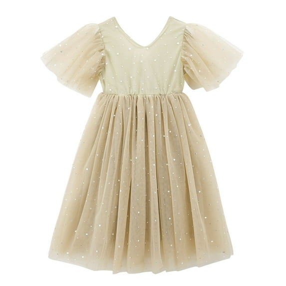Girls Dresses Summer Long Dresses Star Printed Casual Dress Big Clothes Summer Sleeveless Dress Kids Sundress,Size 6 Years-7 Years