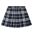 thumbnail image 1 of Girls Dresses Summer Plaid Pleated Skirt for Kids Teen Girls Casual Preppy Checkered Pleated Skirt for School Daily Wear Girls Skirts White 2 Years-3 Years, 1 of 4