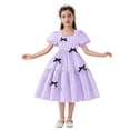 thumbnail image 1 of Girls Dresses Summer Short Sleeve Prints Dress Dance Party Dresses Clothes Casual Dresses,Size 9 Years-10 Years, 1 of 8