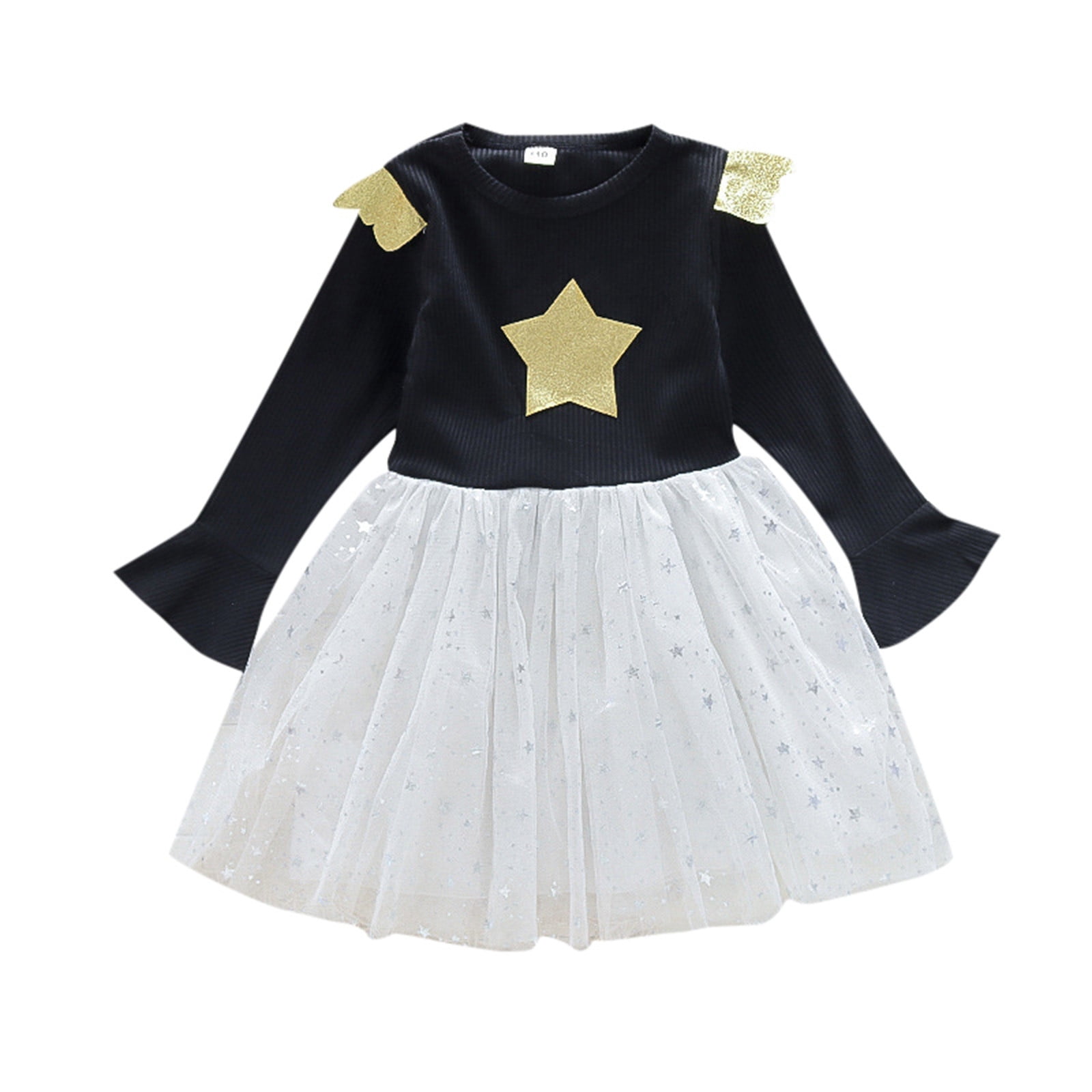 Girls Dresses,Toddler Girls Mesh Tutu Dress Cute Long Sleeve Princess