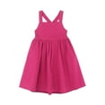 thumbnail image 1 of Girls' Dresses Toddler Kids Suspenders Summer Casual Solid Color Camisole Dress Wedding Party Princess Dress Size 4 Y-5 Y, 1 of 5