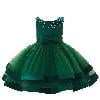 thumbnail image 1 of Girls Dresses for Wedding Party Pageant Dress with Bow for Baby Girl First Birthday Celebration Formal Dresses, 1 of 9