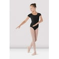thumbnail image 1 of Girls Dujour Cap Sleeve Leotard, Black, 1 of 2