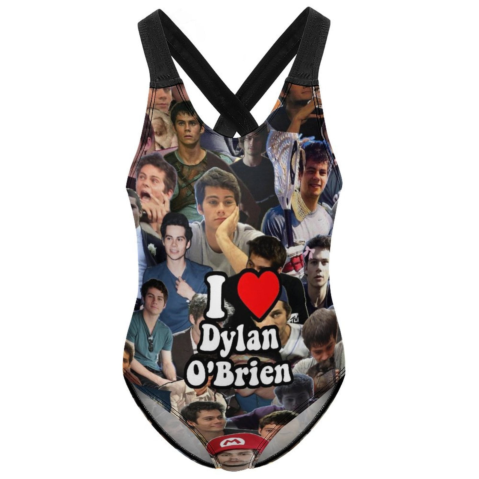 Girls Dylan O-Brien One Piece Swimsuits Bathing Suits Cross Back ...