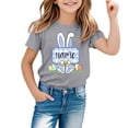 thumbnail image 1 of Girls Easter Bunny Shirt Vintage Soft Brown Eggs Tractor Easter Story Tshirt 2026 Happy Easter Tees Cotton Short Sleeve Tops, 1 of 5