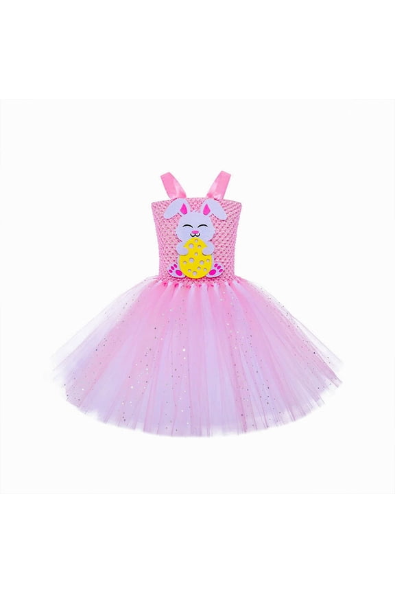Girls Easter Outfit Tutu Dress Up Bunny Dress First Easter Outfit Girl for Girls 4-5 Years