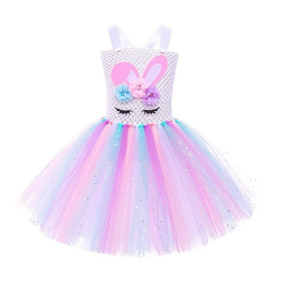 Girls Easter Outfit Tutu Dress Up Bunny Outfit Toddler Girl Dresses for Teen Girls 10-12 Years