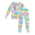 thumbnail image 1 of Girls Easter Pajamas Set Easter Printed Matching Pajamas for Kids Long Sleeve Fashion 100% Cotton Toddler Pjs Clothes,2-3 Years, 1 of 3