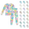 thumbnail image 1 of Girls Easter Pajamas Size 10 Long Sleeve Family Feeling Little Boys Girls Pajamas Cartoon Animals Soft Child Toddler 100% Cotton Pjs Sets,7-8 Years, 1 of 2