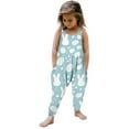 thumbnail image 1 of Girls Easter Romper Toddler Girl Rompers for Girls Sleeveless Rompers with Pockets Girls Clothing Size 4T, 1 of 2