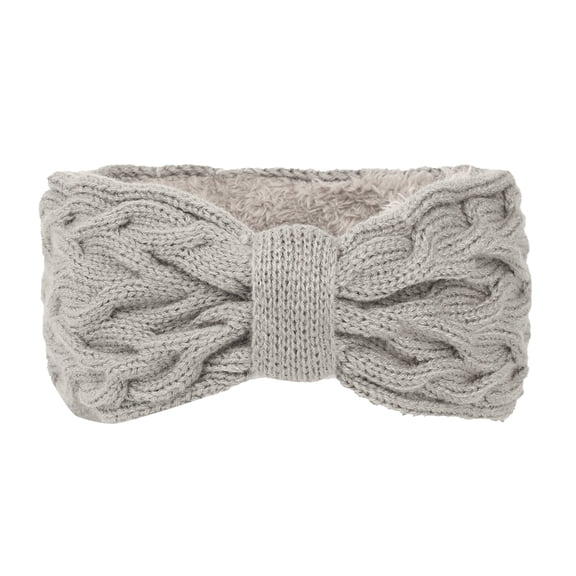Girls' Elastic Knitted Headbands Fleece Lined Hairbands Headwraps With Bows Fashion Hairband Winter Wear Accessories