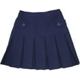 thumbnail image 1 of Girls Elastic Waist A-Line School Uniform Skort Scooter Skirt Kids Pleated Skirt Sizes 8, Navy, 1 of 5