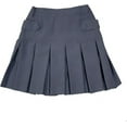 thumbnail image 1 of Girls Elastic Waist A-Line School Uniform Skort Scooter Skirt Kids Pleated Skirt Size 14, Gray, 1 of 4