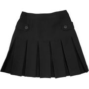B-ONE KIDS Girls Elastic Waist A-Line School Uniform Skort Scooter Skirt Kids Pleated Skirt Size 6, Black
