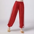 thumbnail image 1 of Girls Elastic Waist Long Pants for Performance Outdoor Activities Comfortable Stretchable Dance Wear Toddlers Kids Age 3 8 Years Seasonal Spring Summer Fall, 1 of 3