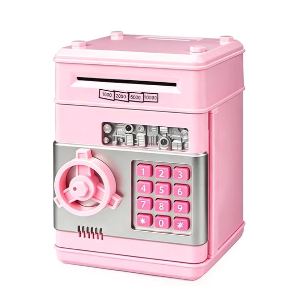 Girls' Electronic ATM Piggy Bank – Fun Birthday Gift for Ages 5-10 ,Safe & Kid-Friendly Savings Bank with Password Protection