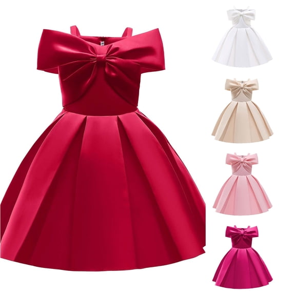 Girls Elegant Dress Off Shoulder A Line Casual Party Dresses Dresses for Girls Long 8-10 Years
