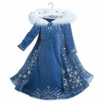 Rongking Snow Queen Fancy-Dress Costume for Little Girls 4-5Y