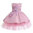 thumbnail image 1 of Girls Embroidery Flower Princess Dress Pageant Wedding Birthday Tutu Gowns, 1 of 7