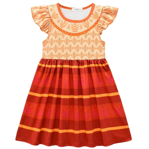 Girls Encanto Mirabel Costume Magic Family Dress Isabella /Madrigal/ Pepa Cosplay Party Outfit