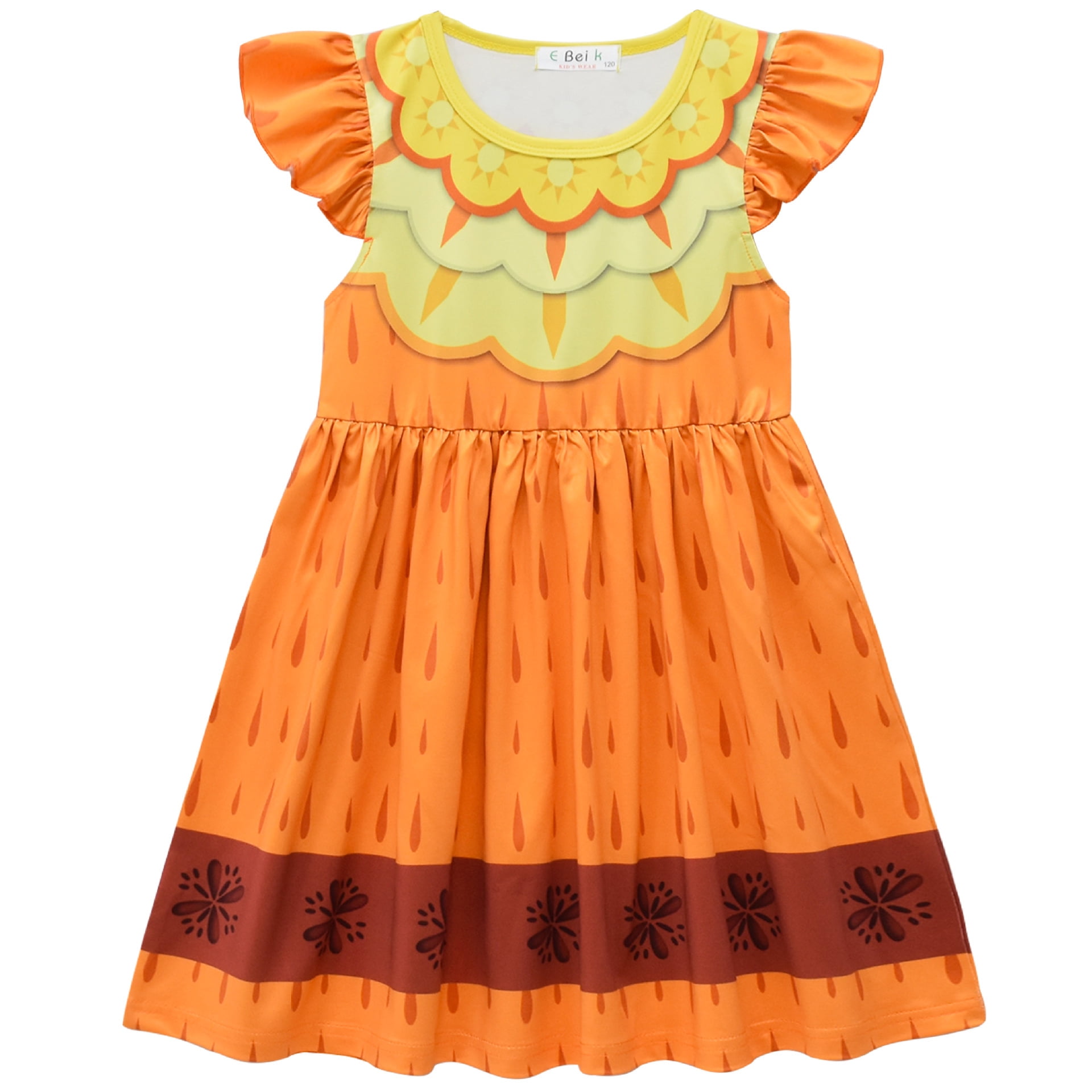 Girls Encanto Mirabel Costume Magic Family Dress Isabella /Madrigal/ Pepa  Cosplay Party Outfit - Walmart.com