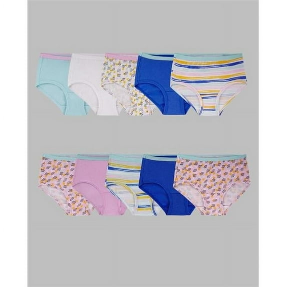 Girls Eversoft Rot 2 Panty Briefs, Assorted Color - Size 12 - Pack of 10