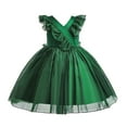 thumbnail image 1 of Girls Fairy Christmas Party Dress Flower Princess Birthday Pageant Ball Gown, 1 of 7