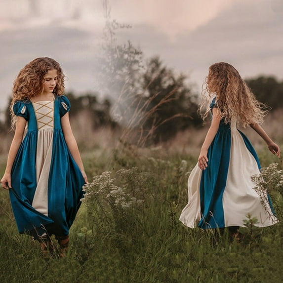 Girls' Fairy Tale Princess Dress Christmas Cosplay Dress Up Belle/Cinderella/Snow White Costumes