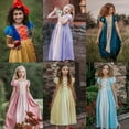 thumbnail image 1 of Girls' Fairy Tale Princess Dress Christmas Cosplay Dress Up Belle/Cinderella/Snow White Costumes, 1 of 3