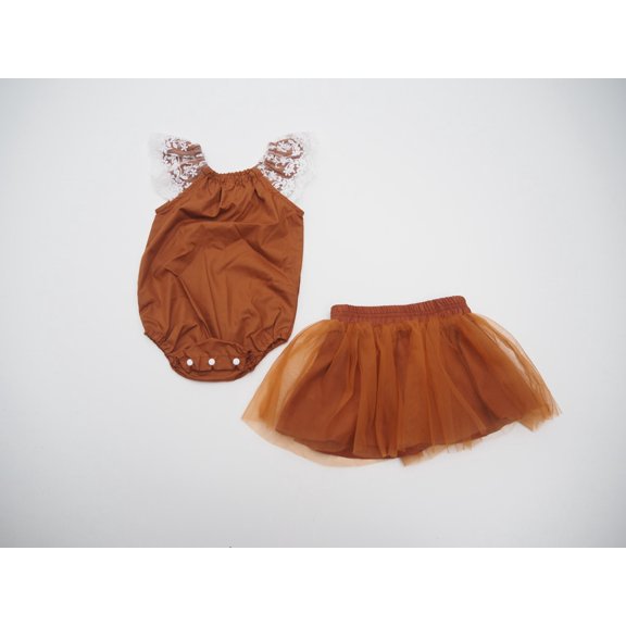 Girls Fancy Bodysuit with Ballet Skirt Set, Little Girls Fancy Party Bodysuit Set, Birthday outfit for special Occasions
