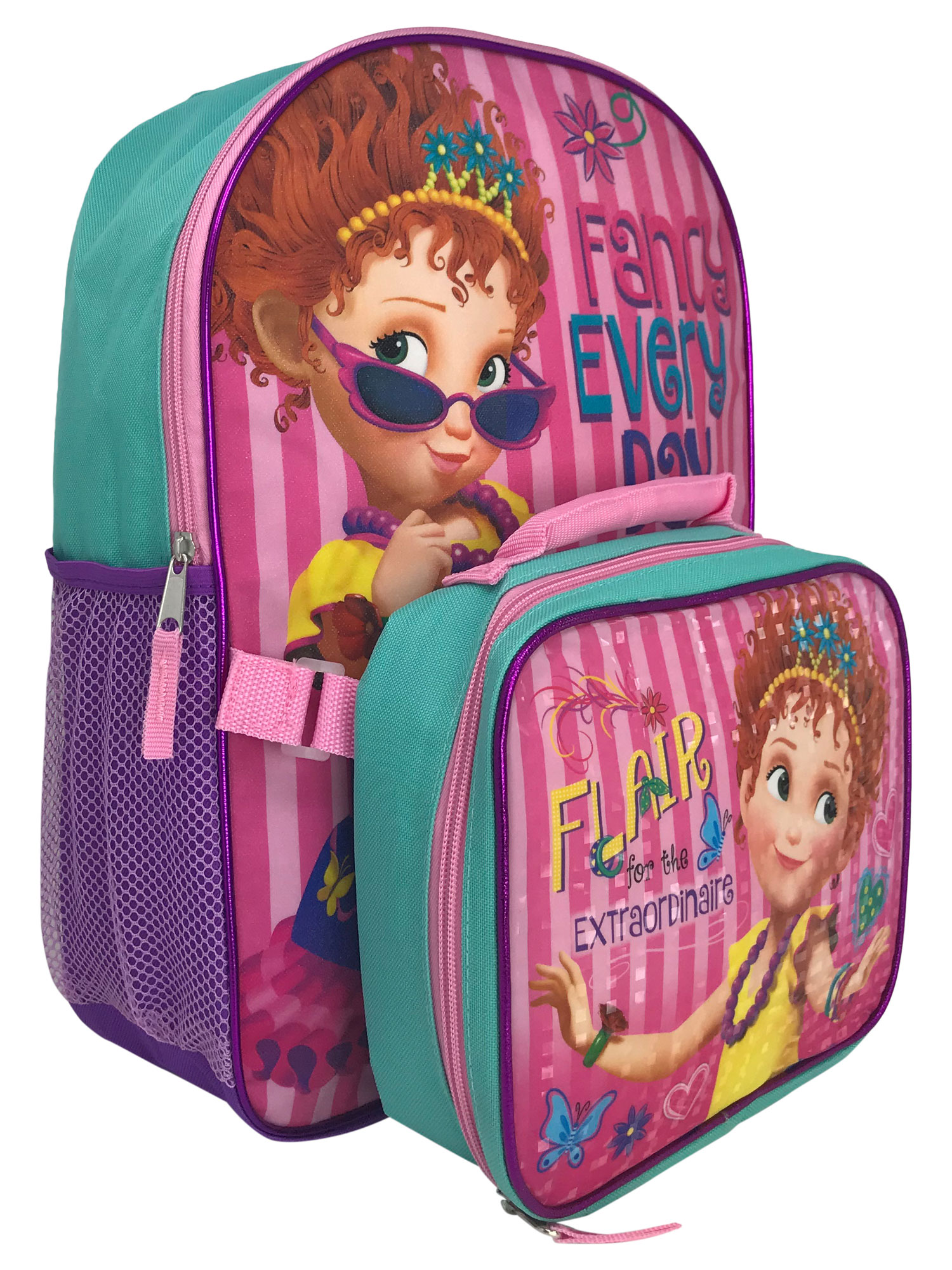 Girls Fancy Nancy Backpack 16" with Detachable Insulated Lunch Bag 2-Piece - image 1 of 6