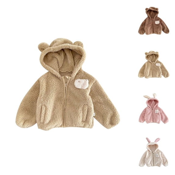Girls' Fashion Girl Jacket Baby Boy Girl Jacket Winer Cute Clothes Coat Toddler Children'S Clothing Sweater