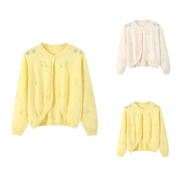 Girls Fashion Girls Coat Toddler Girls Jacket Spring Autumn Toddler Kids Collar Knit Cardigan Coats