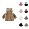 thumbnail image 1 of Girls Fashion Girls Jacket Girls Winter Coat Soft Hooded Jacket With Ears Zip Up Outerwear For Toddlers And Kids Warm Cozy Fall Outerwear, 1 of 9