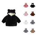 thumbnail image 1 of Girls' Fashion Girls Lightweight Jacket Girls Winter Coat Soft Hooded Jacket With Ears Zip Up Outerwear For Toddlers And Kids Warm Cozy Fall Outerwear, 1 of 9