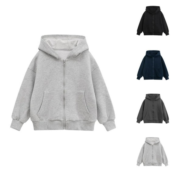 Girls Fashion Girls' Outerwear Jackets & Coats Girls Hooded Zip Up Jacket Lightweight Outerwear Casual Pullover Coat For Teens Youth Autumn Winter Fashion