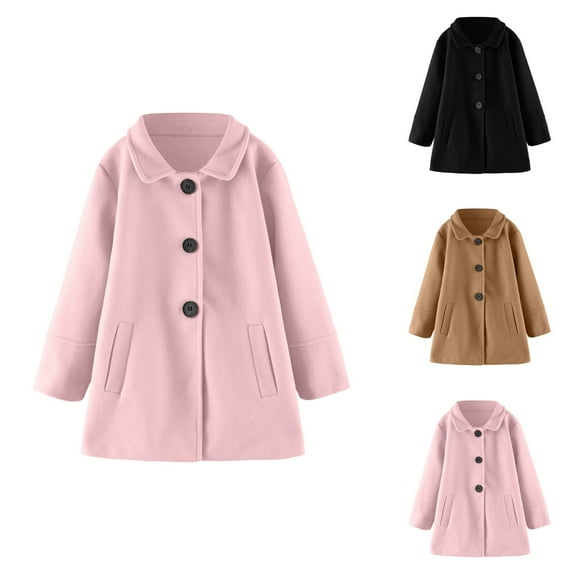 Girls Fashion Girls' Outerwear Jackets & Coats Toddler Girls Long Sleeve Winter Windproof Coat Jacket Kids Warm Outerwear Jacket