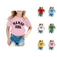 thumbnail image 1 of Girls Fashion Graphic Print Round Neck Short Sleeve Tee Summer Casual T Shirt for Girls Trendy and Comfortable Youth Apparel, 1 of 6