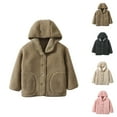 thumbnail image 1 of Girls Fashion Jacket for Girls Toddler Girls Boys Winter Long Sleeve Warm Hoodie Coat Jacket Solid Color Clothes, 1 of 4