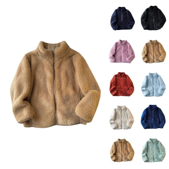 Girls' Fashion Jacket for Girls Women's Two Tone Hooded Coat Mid Length Warm Winter Jacket
