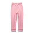 thumbnail image 1 of Girls' Fashion Leggings Fall Winter Girls Elastic Pants Fashion Solid Color Brushed Warm Casual Plush Leggings Pinks 6-7 Years, 1 of 6