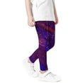 thumbnail image 1 of Girls' Fashion Leggings Valentine's Day Gifts Tie-dye / Hearts Printed Stretch Tights Jeggings Summer Pants (5-6 Years, Purple), 1 of 4