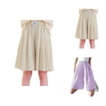 thumbnail image 1 of Girls Fashion Pants for Girls Girls Casual Wide Leg Shorts Summer Breathable Comfortable Stretchy Waist Elastic Kids Play Outfit Toddler To Preteen, 1 of 7