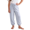 thumbnail image 1 of Girls' Fashion Pocket Sweatpants Solid Color Leisure Trousers Breathable Lightweight Everyday Active Pants, 1 of 8