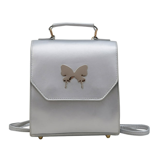 Girls Fashion Solid Color Fashion Crossbody Bag Tote Backpack Children