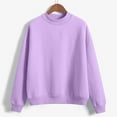 thumbnail image 1 of Girls Fashion Sweatshirt New Girls Sweatshirt Fall Fashion Cute Crewneck Long Sleeve Pullover Tops School Sport Clothes for Children Purple 11 Years, 1 of 7