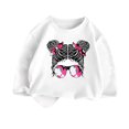 thumbnail image 1 of Girls' Fashionable Printed Loose Casual Round Neck T Shirt 4-6 Years, 1 of 3