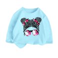thumbnail image 1 of Girls' Fashionable Printed Loose Casual Round Neck T Shirt 6-8 Years, 1 of 3
